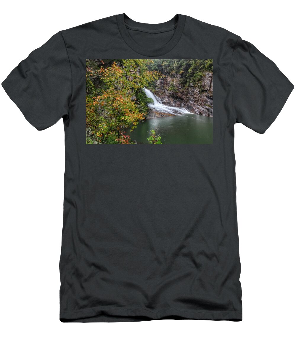 Hurricane Falls T-Shirt featuring the photograph Hurricane Falls by Chris Berrier