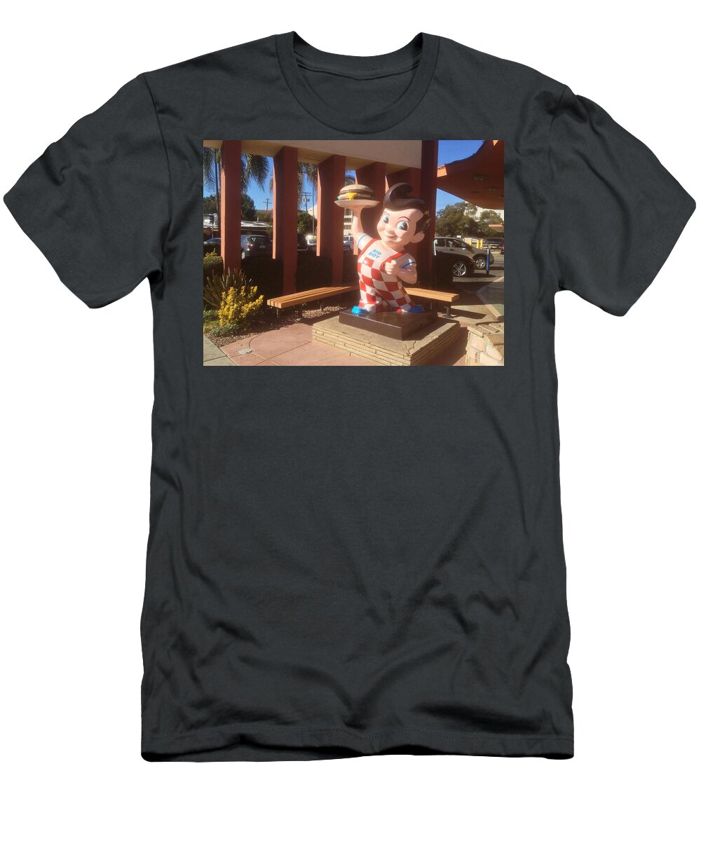  T-Shirt featuring the photograph I love Bob's Big Boy by Jennifer Ann Henry