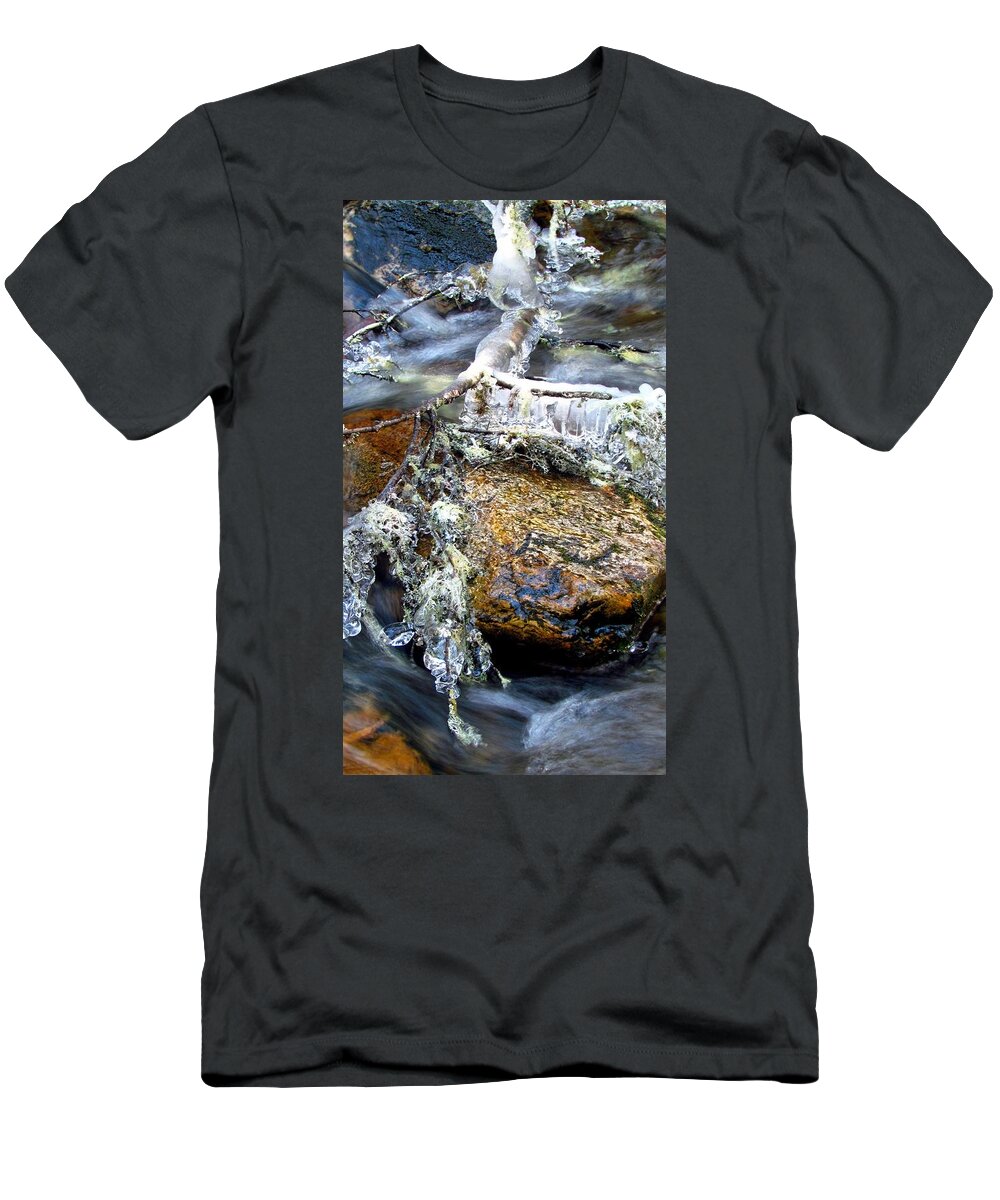 Ice T-Shirt featuring the photograph Ice Ornaments by Carol Montoya