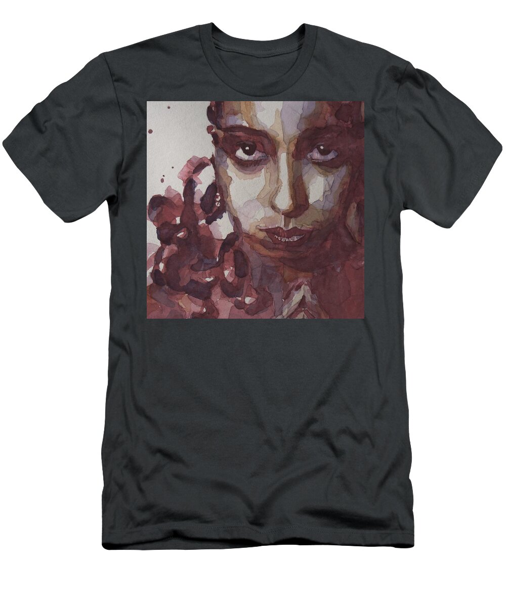 Josephine Baker T-Shirt featuring the painting I'd Be Smiling If I Wasn't So Desperate by Paul Lovering