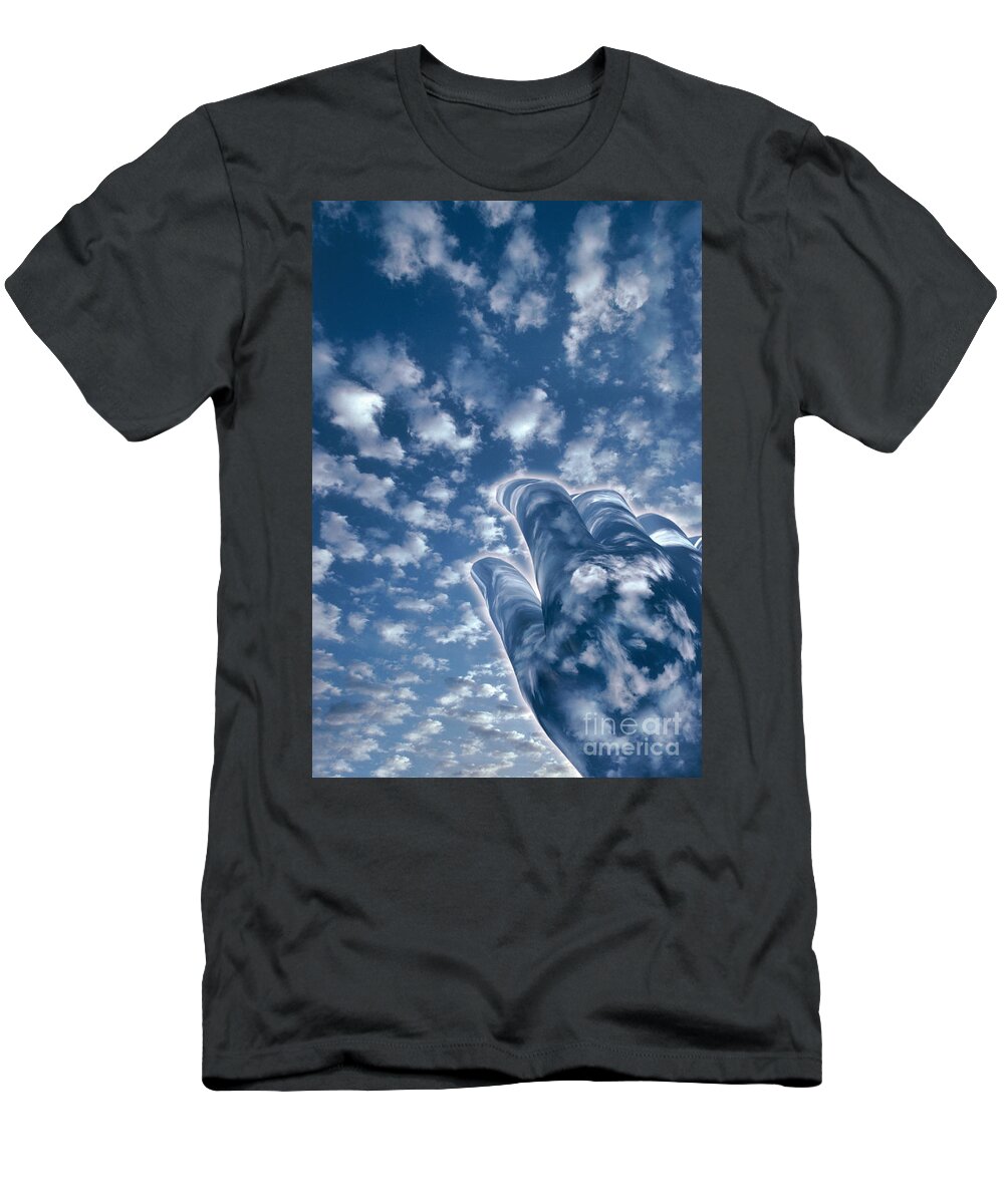 Hand T-Shirt featuring the photograph Imagine by Mike Agliolo