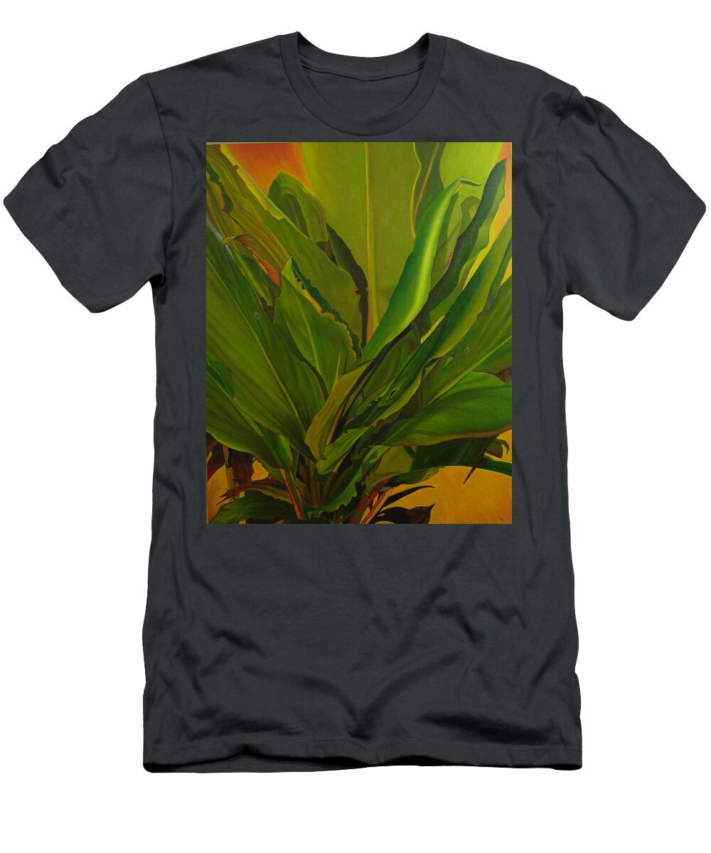 Plant T-Shirt featuring the painting In Loving Memory Of Bobo by Thu Nguyen