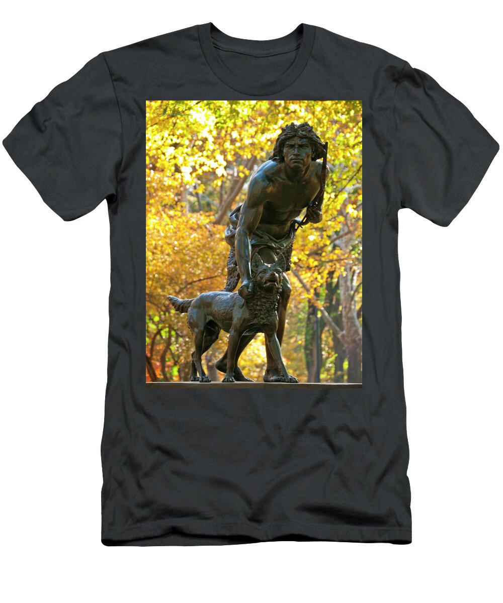 The Indian Hunter T-Shirt featuring the photograph Indian Hunter by S Paul Sahm