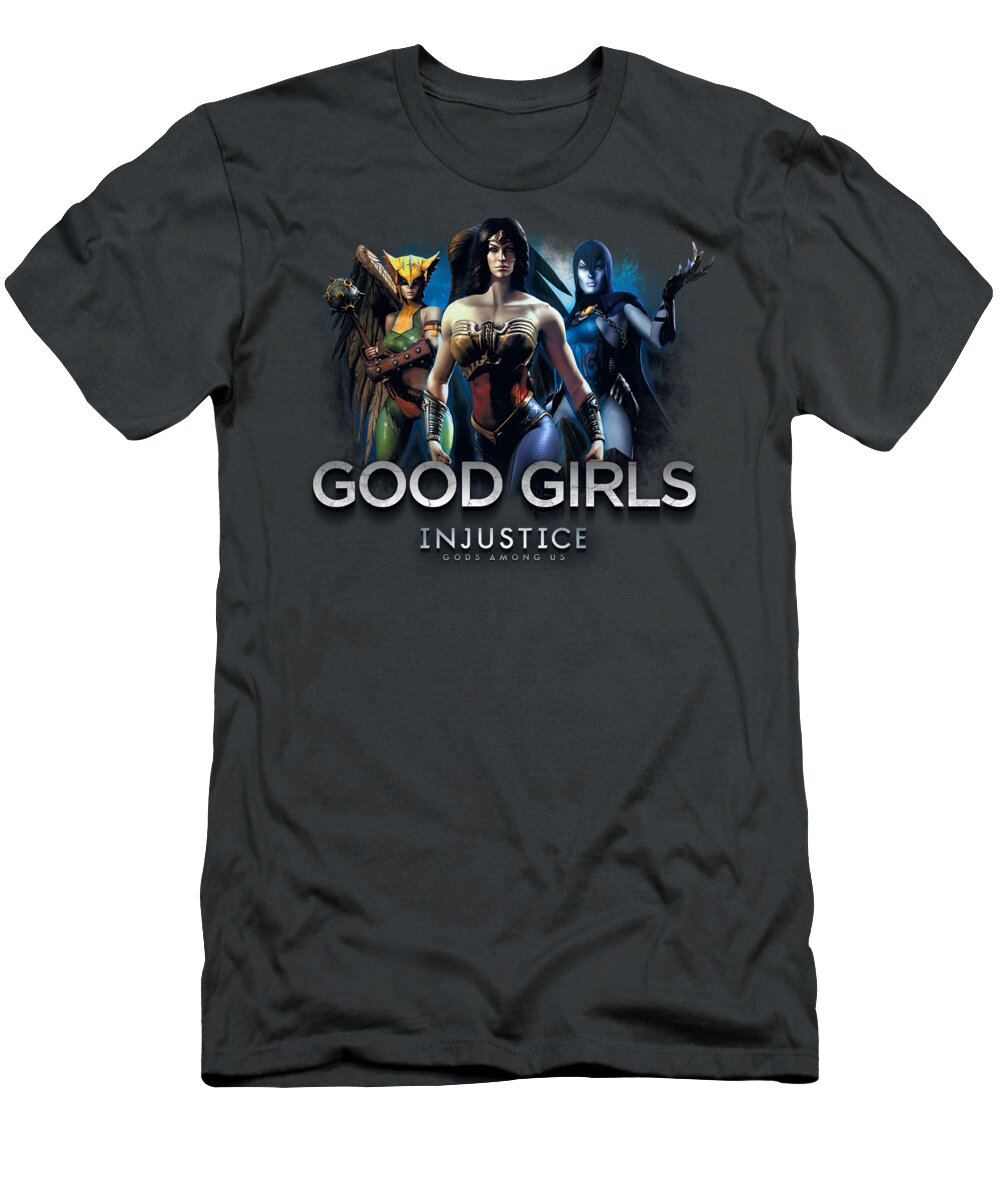  T-Shirt featuring the digital art Injustice Gods Among Us - Good Girls by Brand A