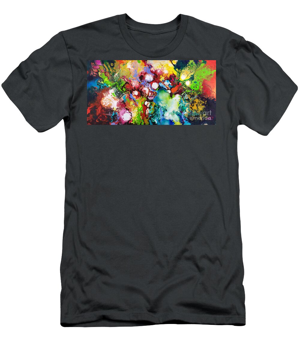 Inspirational T-Shirt featuring the painting Inspiratus by Sally Trace