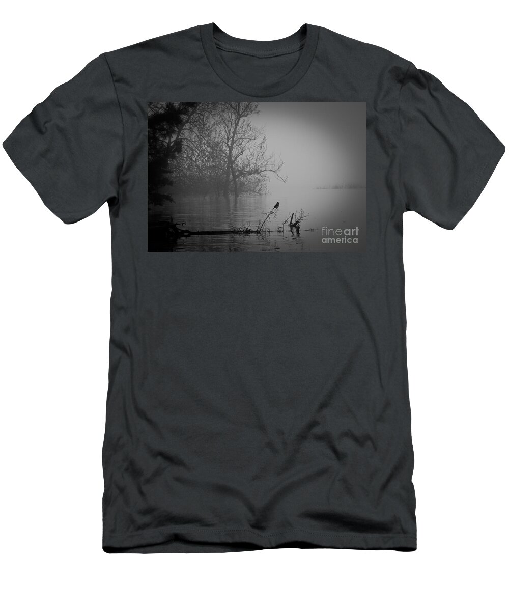 Fog T-Shirt featuring the photograph Into The Soup by Douglas Stucky
