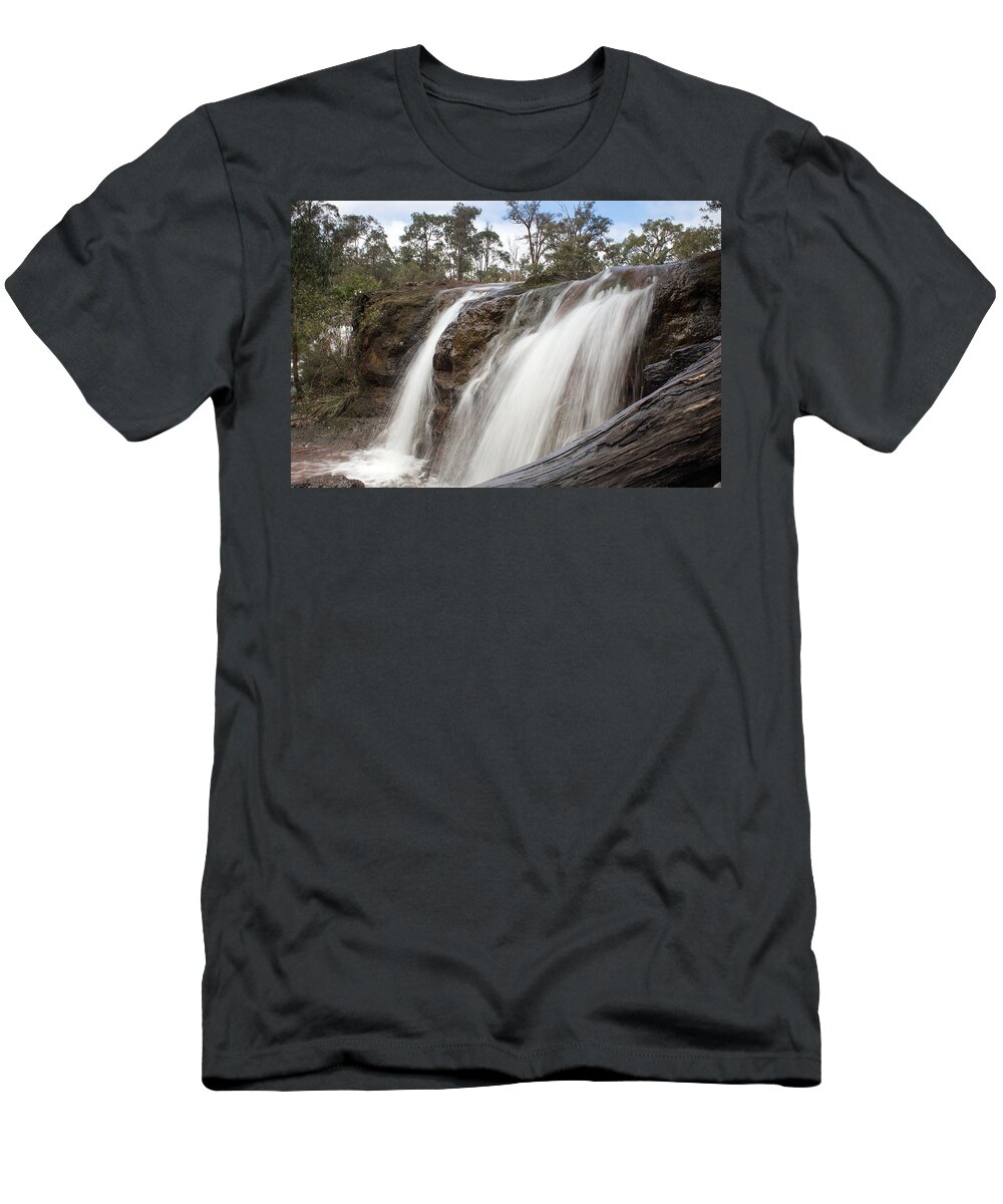 Waterfalls T-Shirt featuring the photograph Ironstone Gully Falls by Robert Caddy