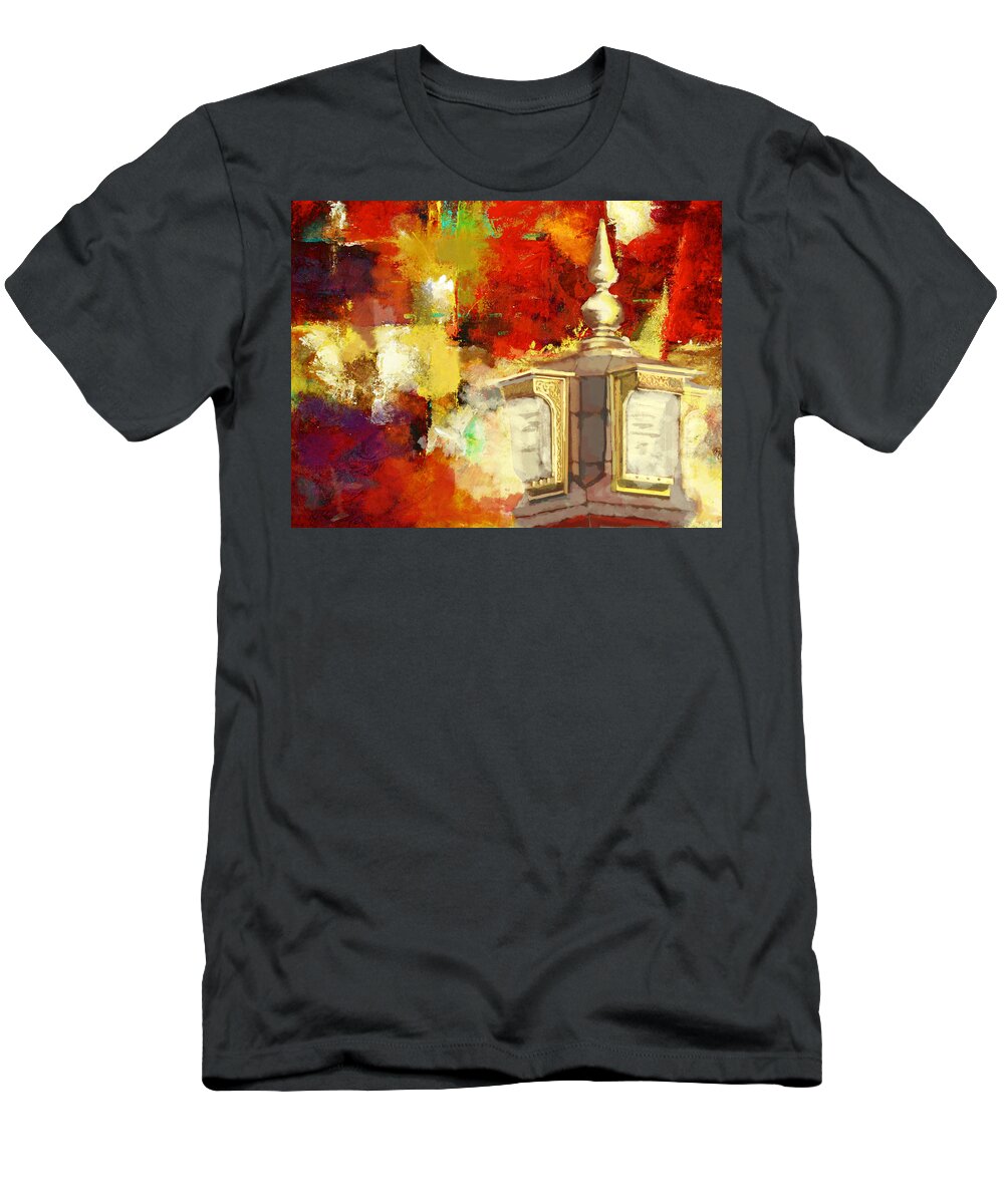 Caligraphy T-Shirt featuring the painting Islamic Painting 003 by Catf