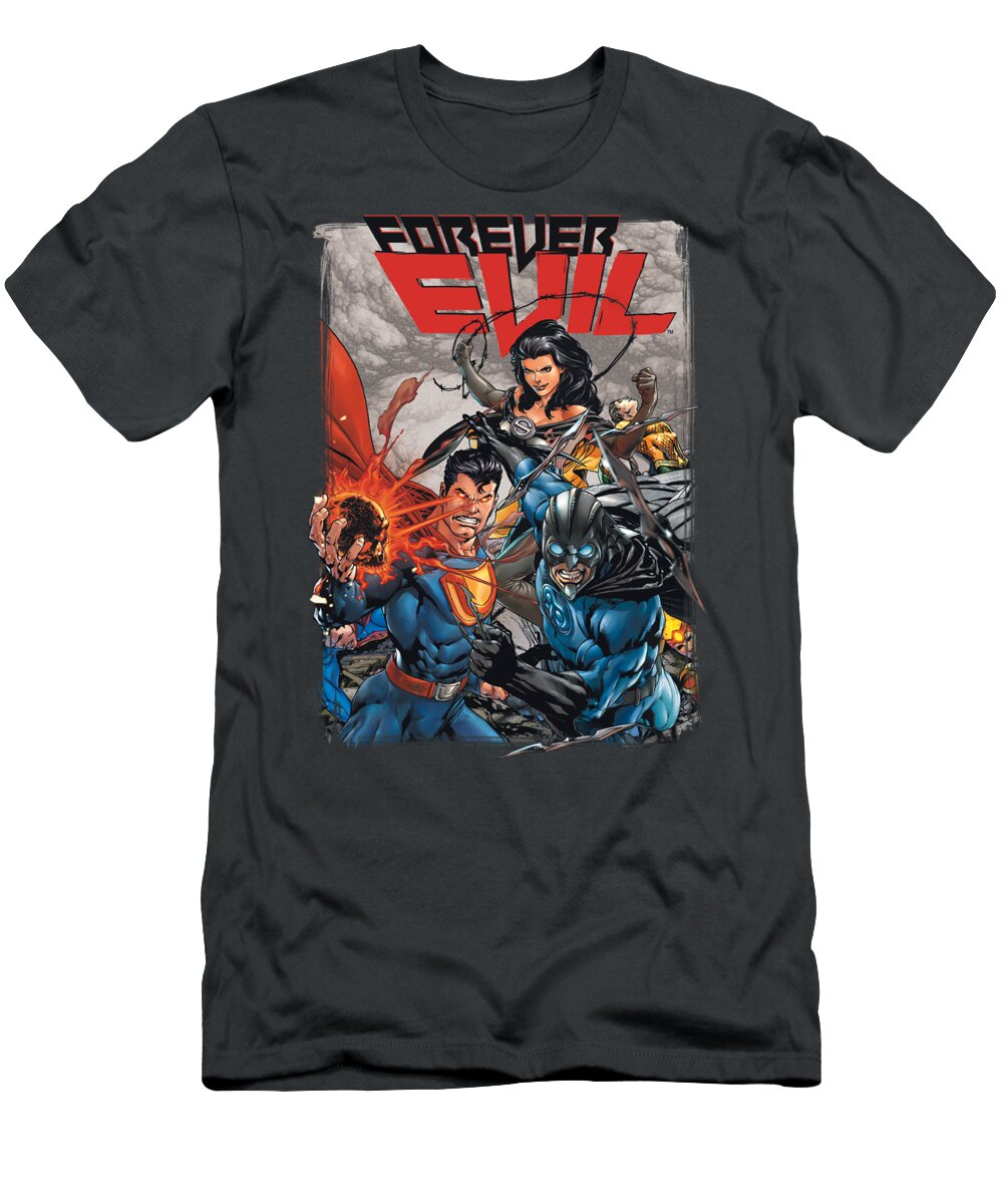 Justice League Of America T-Shirt featuring the digital art Jla - Crime Syndicate by Brand A