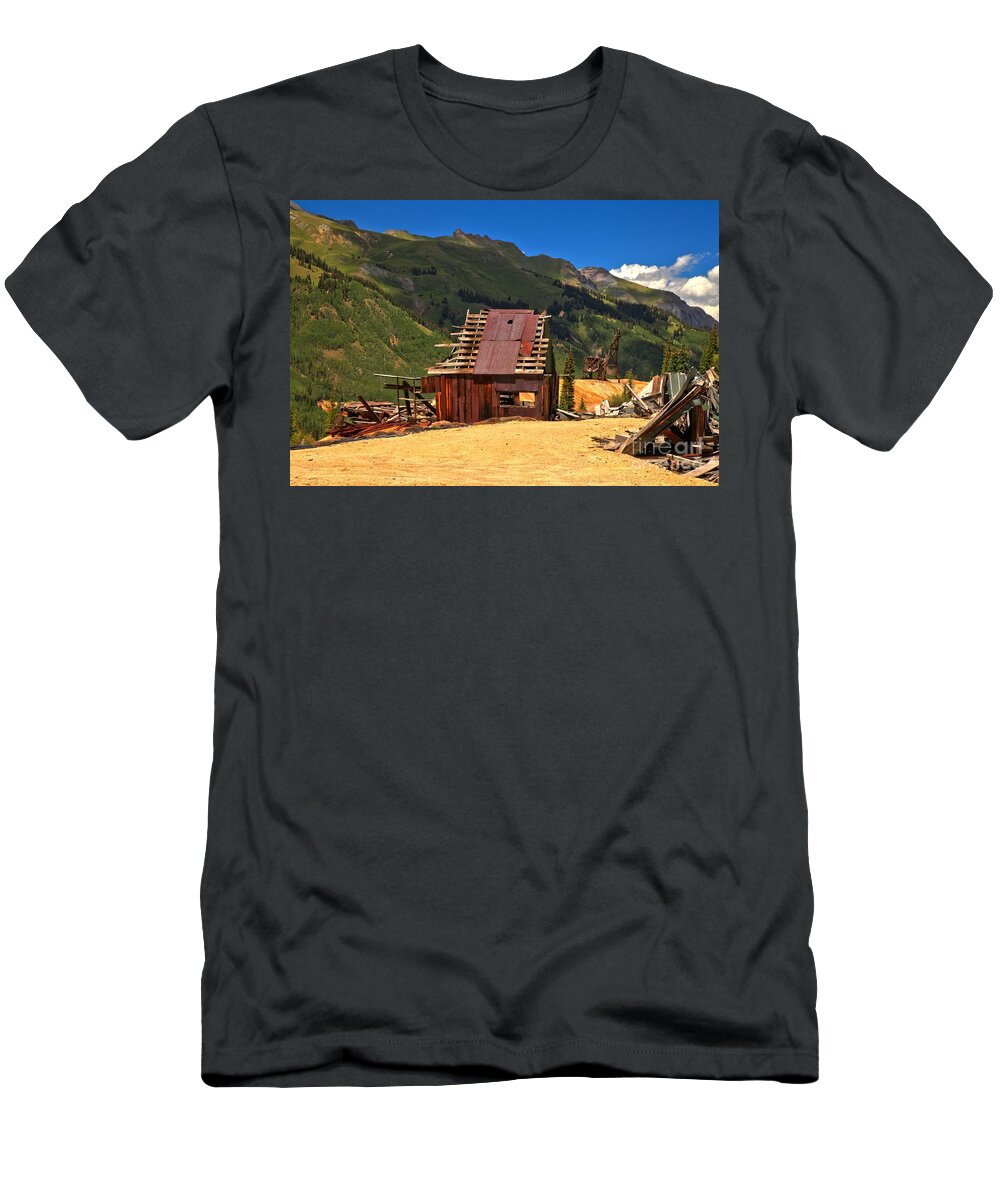 Red Mountain Mining District T-Shirt featuring the photograph Joker In The Mountains by Adam Jewell