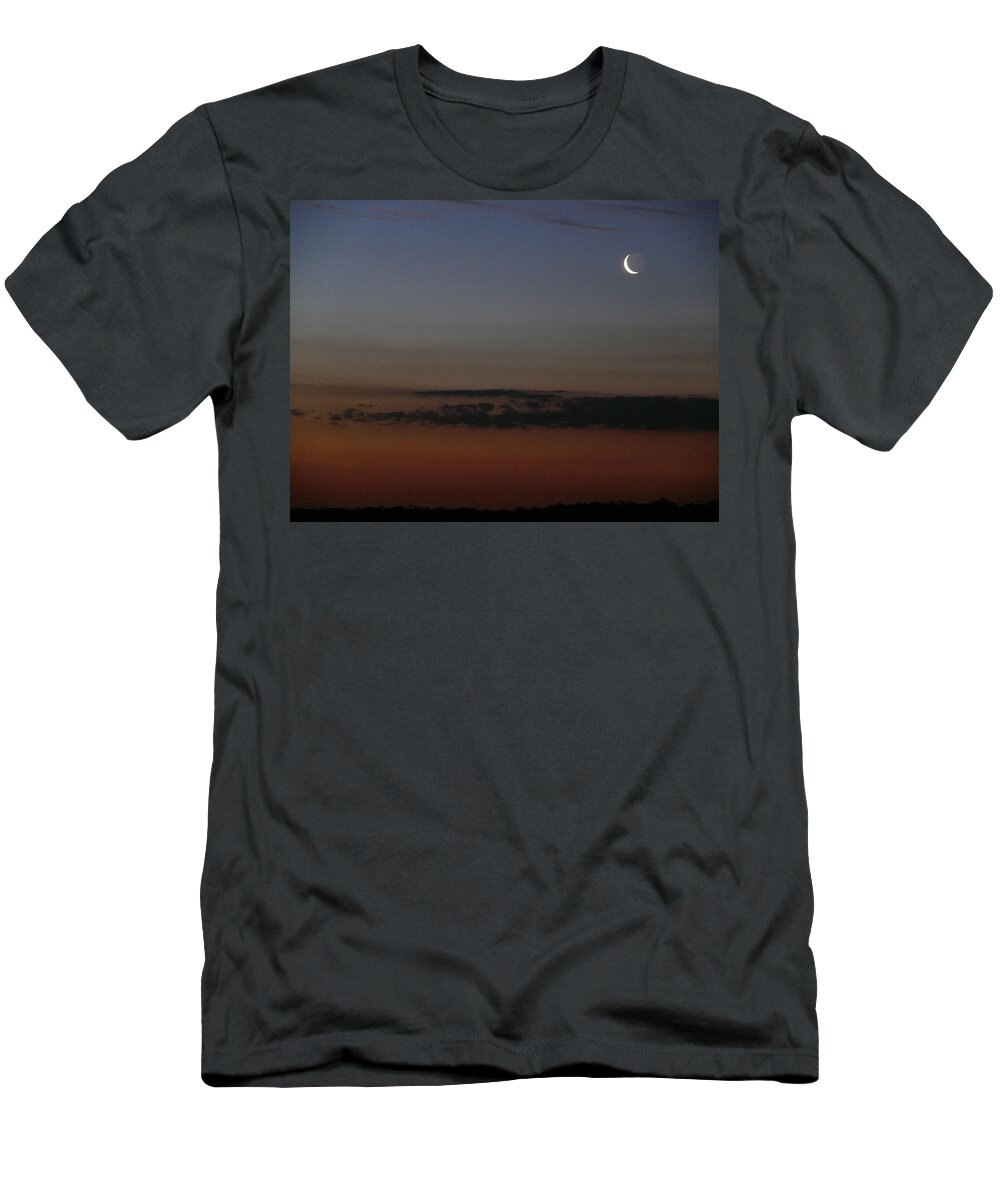 Moon T-Shirt featuring the photograph Just Floating... by Evelyn Tambour
