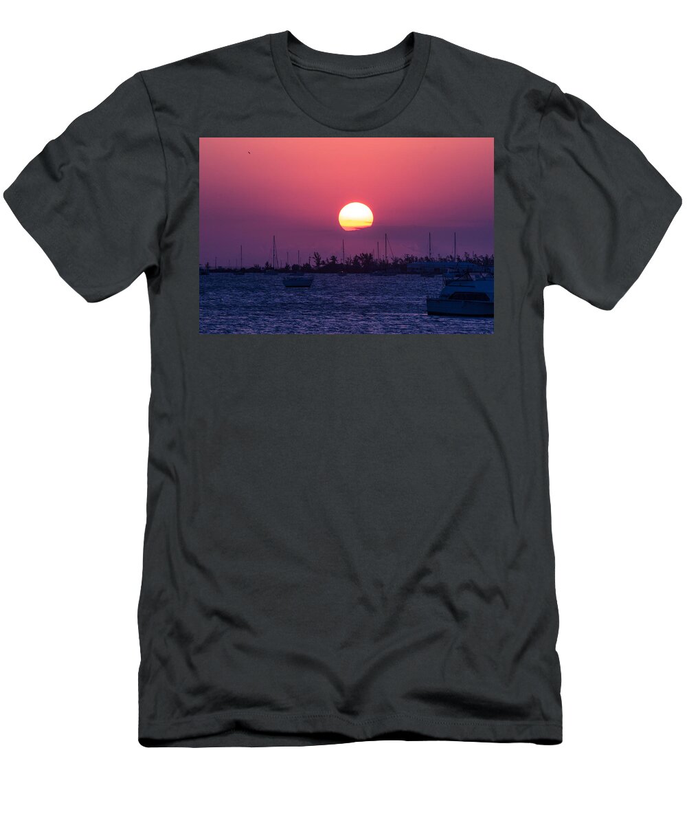 Key West T-Shirt featuring the photograph Keys Sunset by Shannon Harrington