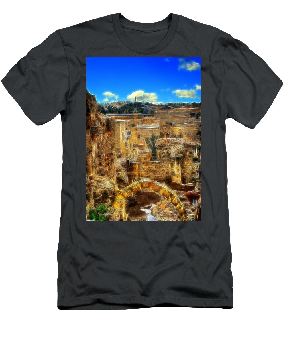 Western Wall T-Shirt featuring the photograph Peaceful Israel by Doc Braham