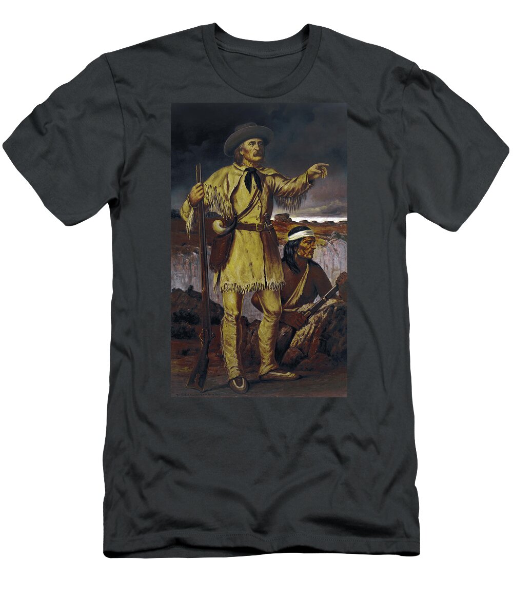 1867 T-Shirt featuring the painting Kit Carson (1809-1868) by Granger