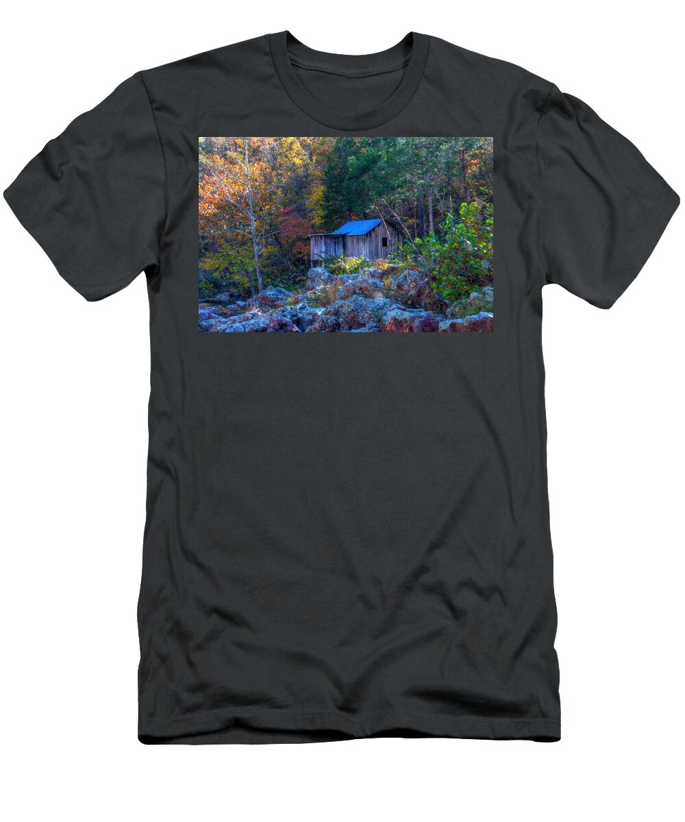 Mill T-Shirt featuring the photograph Klepzig Mill by Steve Stuller