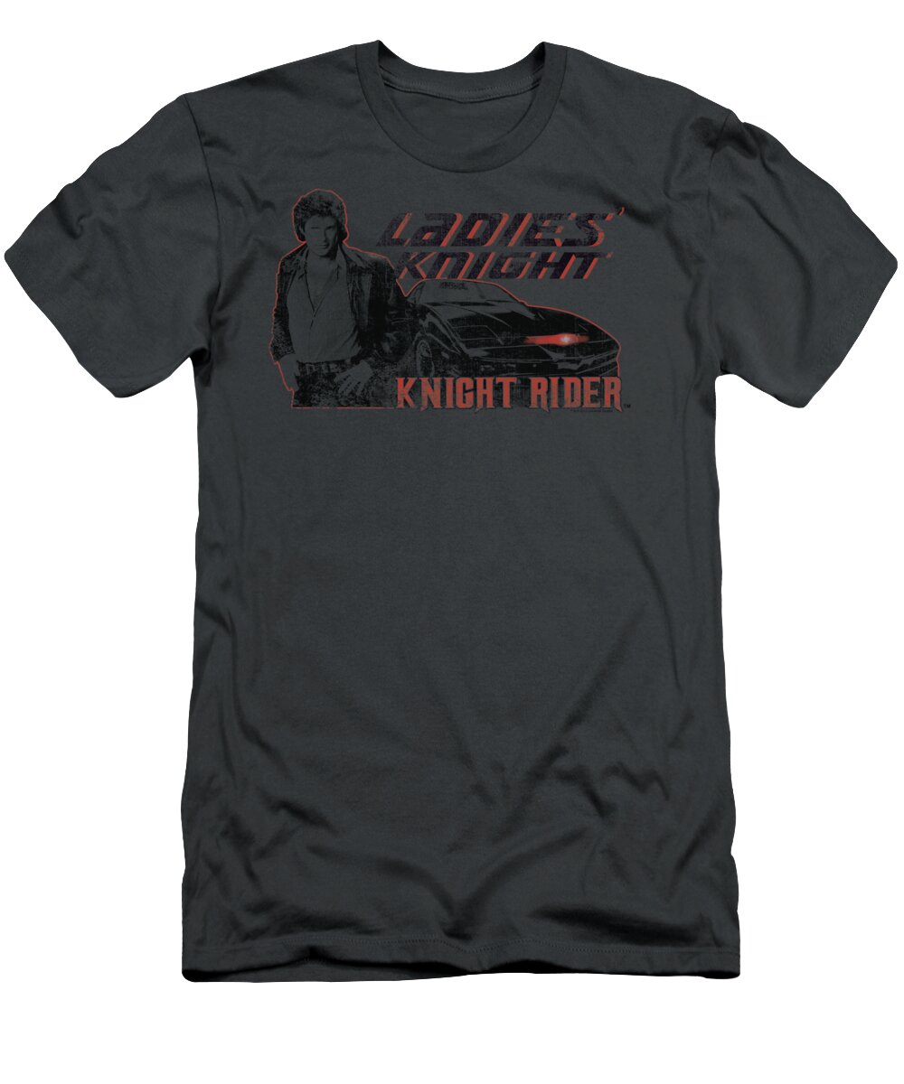 Knight Rider T-Shirt featuring the digital art Knight Rider - Ladies Knight by Brand A