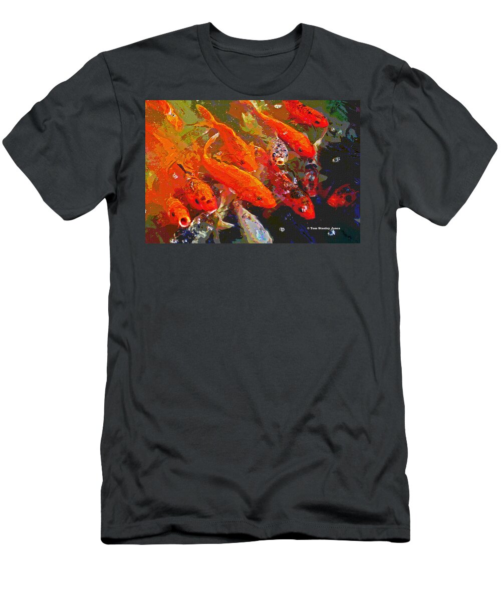 Koi Fish T-Shirt featuring the photograph Koi Fish by Tom Janca