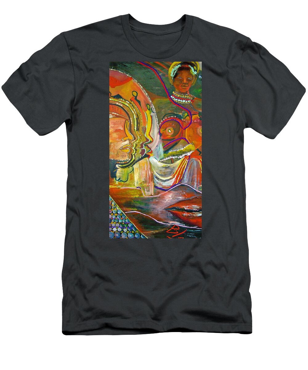 Impressionism T-Shirt featuring the painting Koulikoro Woman by Peggy Blood