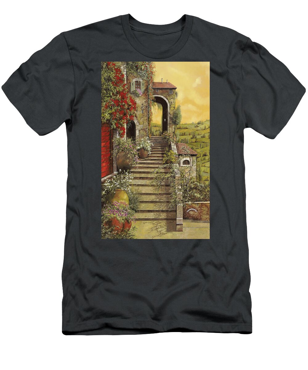 Arch T-Shirt featuring the painting La Scala Grande by Guido Borelli
