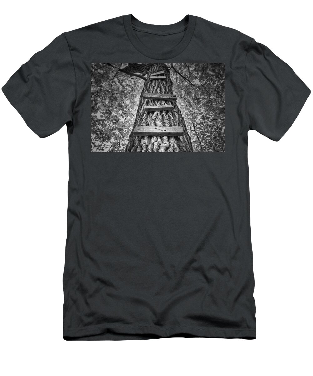 Tree T-Shirt featuring the photograph Ladder to the Treehouse by Scott Norris