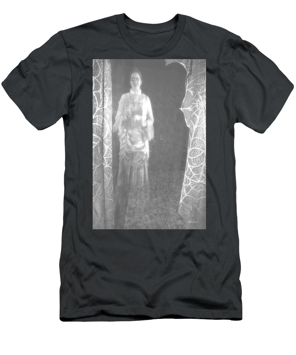 Ghost T-Shirt featuring the photograph Lady in White by Diana Haronis
