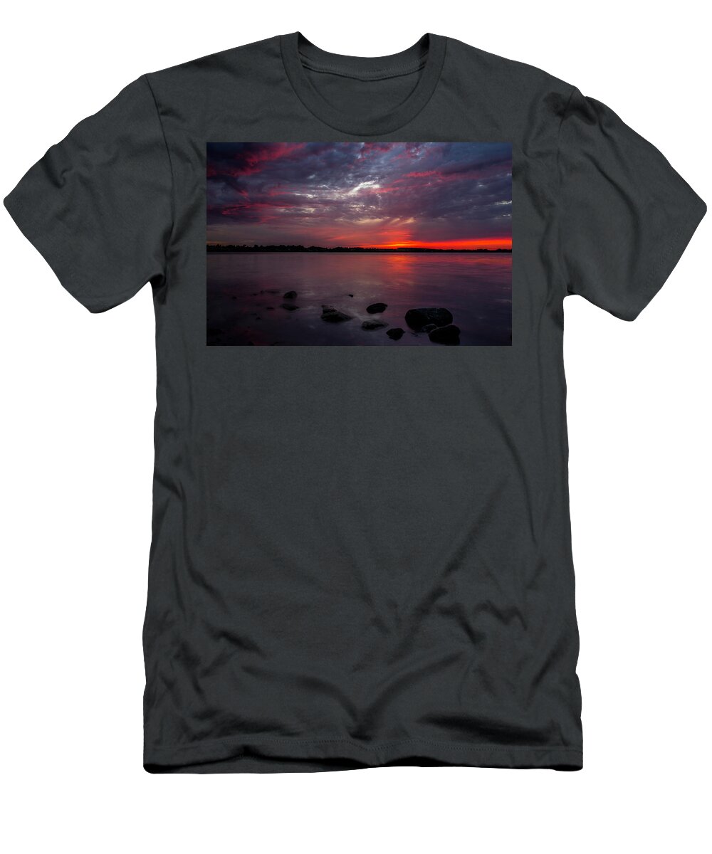 Lake T-Shirt featuring the photograph Lake Herman Sunset by Aaron J Groen