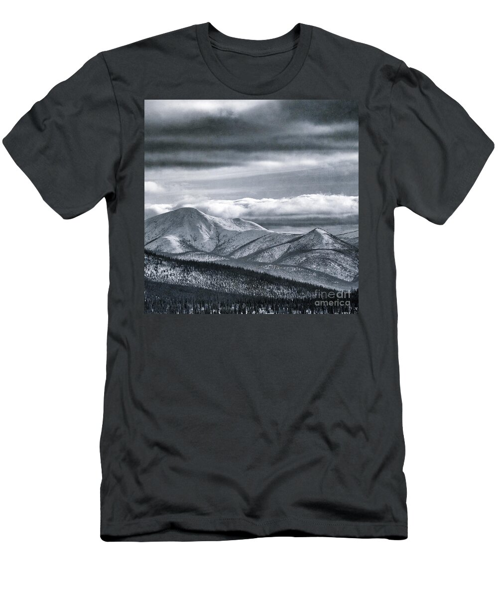 Taylor Highway T-Shirt featuring the photograph Land Shapes 4 by Priska Wettstein