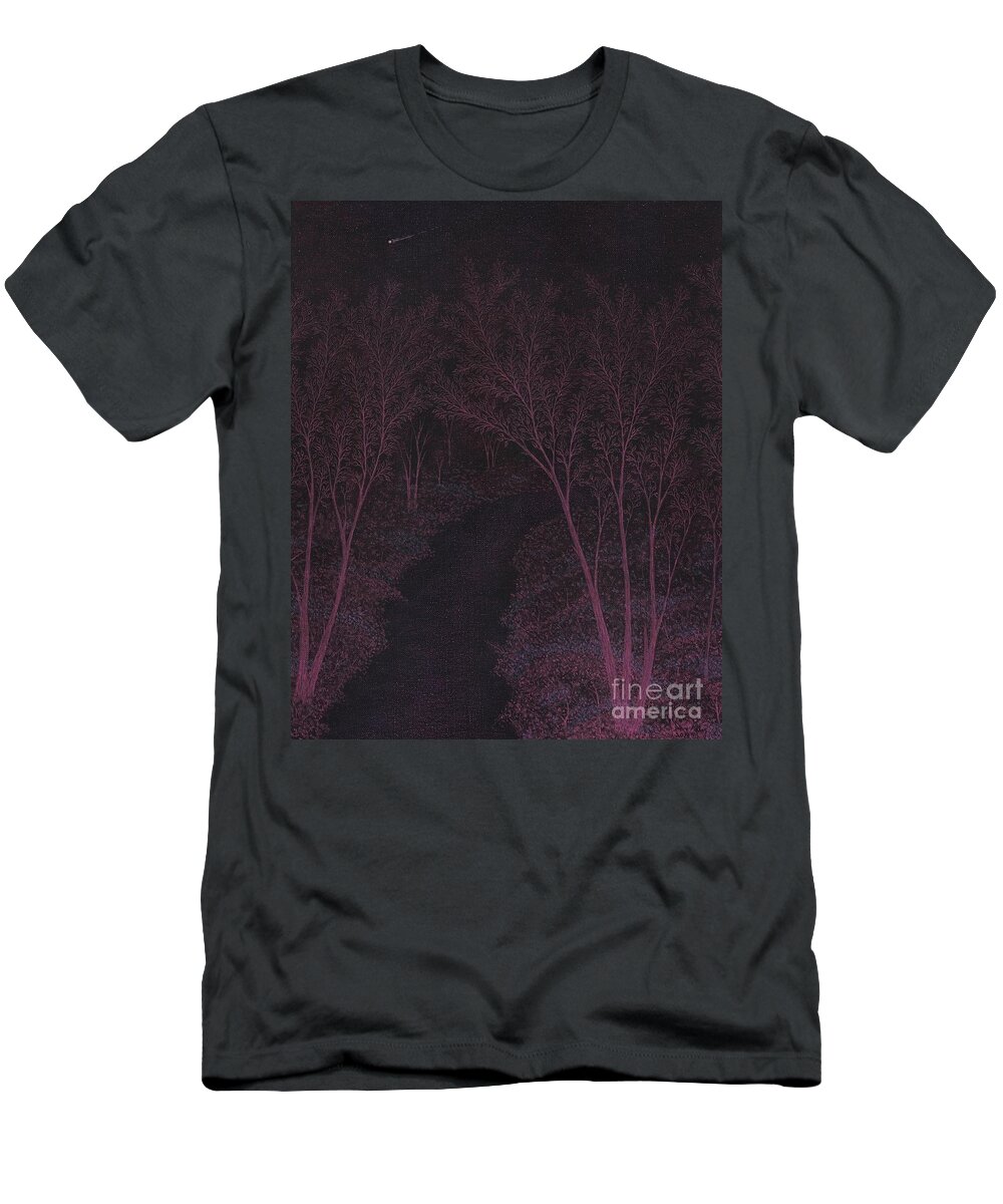 Animas River T-Shirt featuring the painting Late Spring, Early Evening by Doug Miller