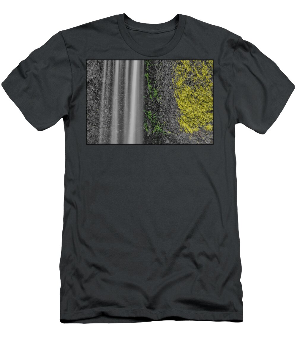 Creek T-Shirt featuring the photograph Latourell Moss by Erika Fawcett