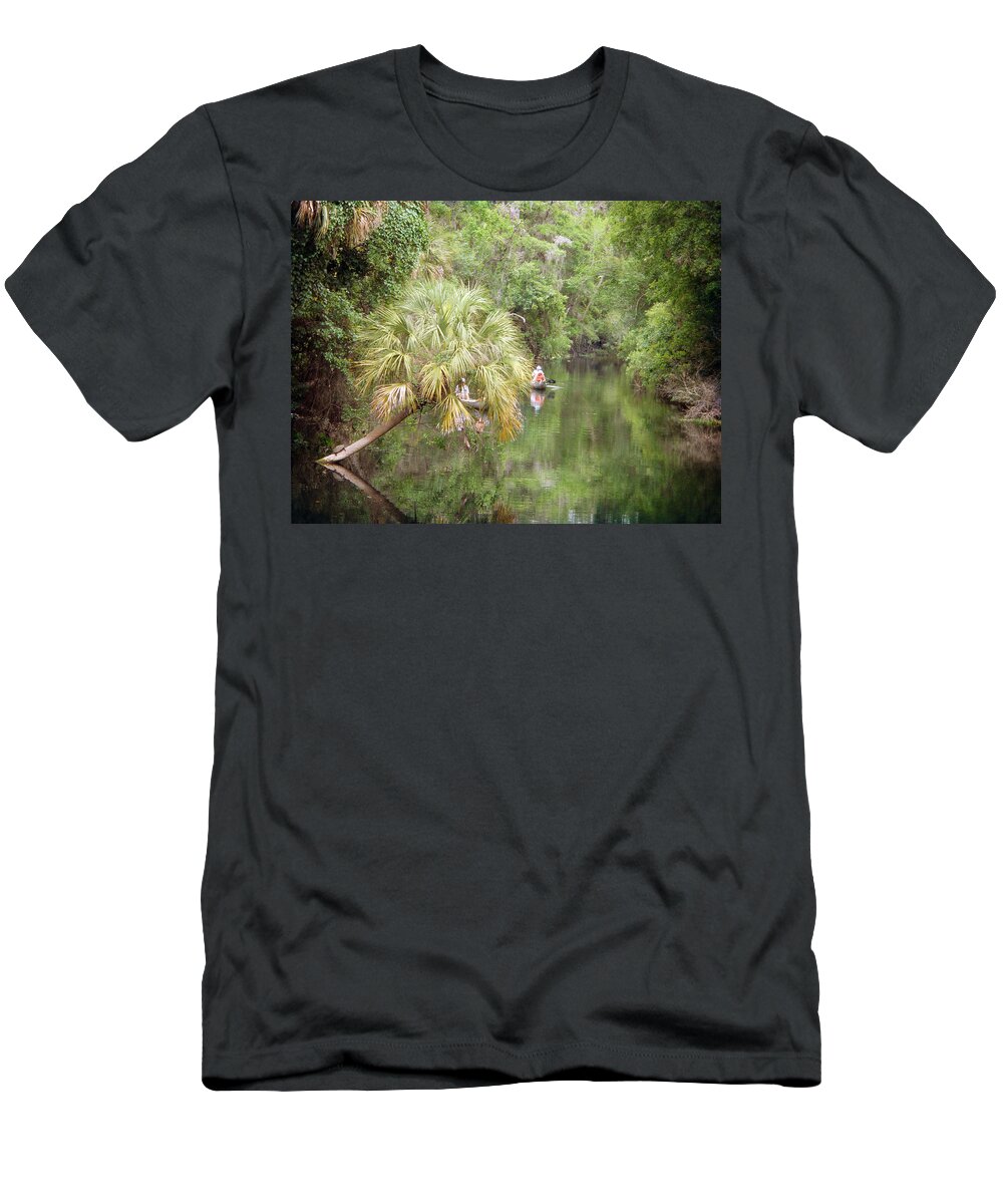 River T-Shirt featuring the photograph Lazy Days on the Hillsborough by Judy Hall-Folde