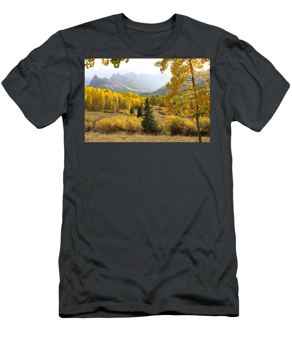 Landscapes T-Shirt featuring the photograph Leaf Days by Eric Glaser