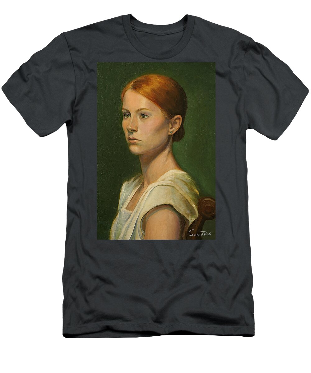 Figurative T-Shirt featuring the painting Leah by Sarah Parks