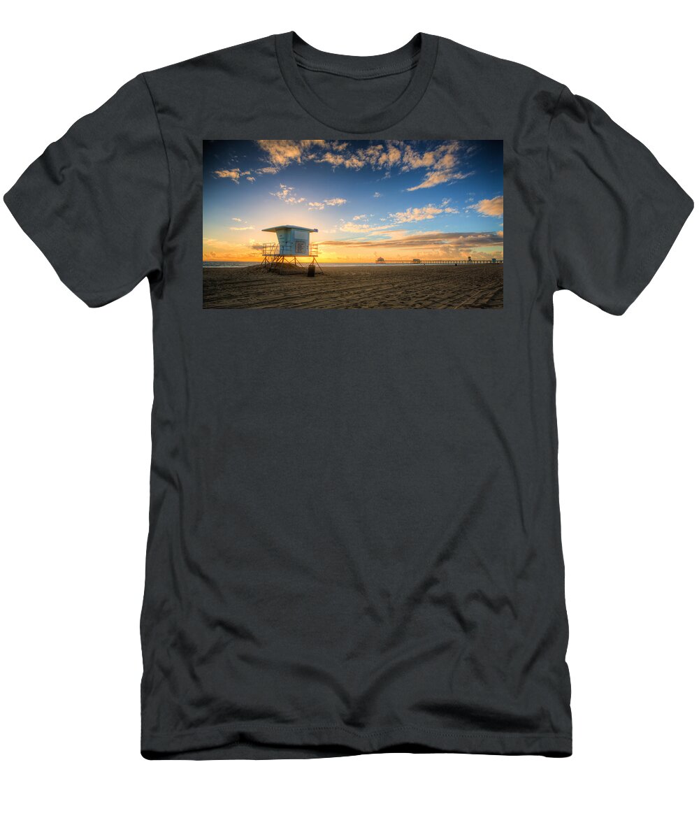 Beach T-Shirt featuring the photograph Lifeguard Off Duty by Andrew Slater