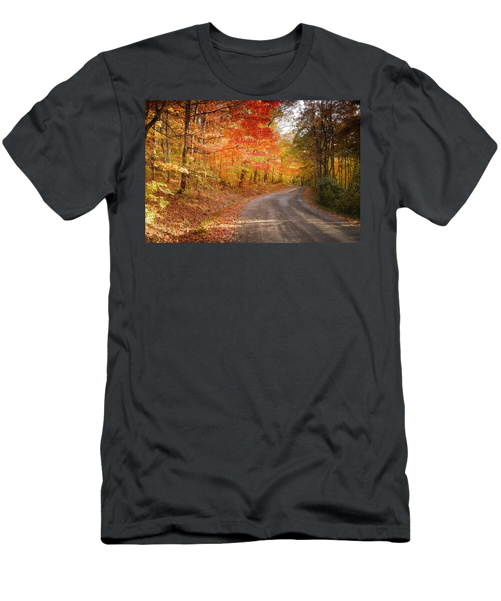 Light Of Autumn T-Shirt featuring the photograph Light of Autumn by Randall Branham