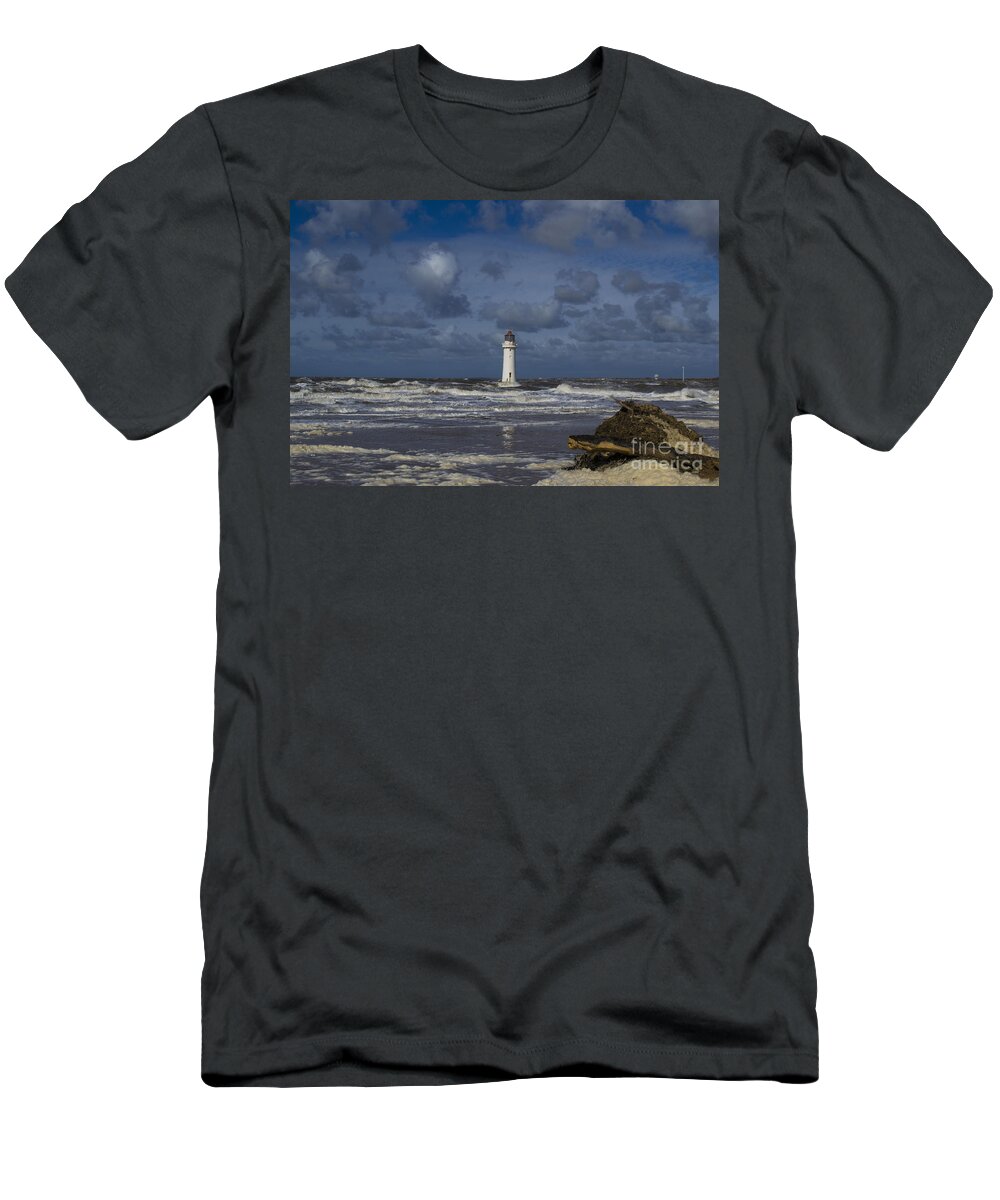 Light House T-Shirt featuring the photograph lighthouse at New Brighton by Spikey Mouse Photography