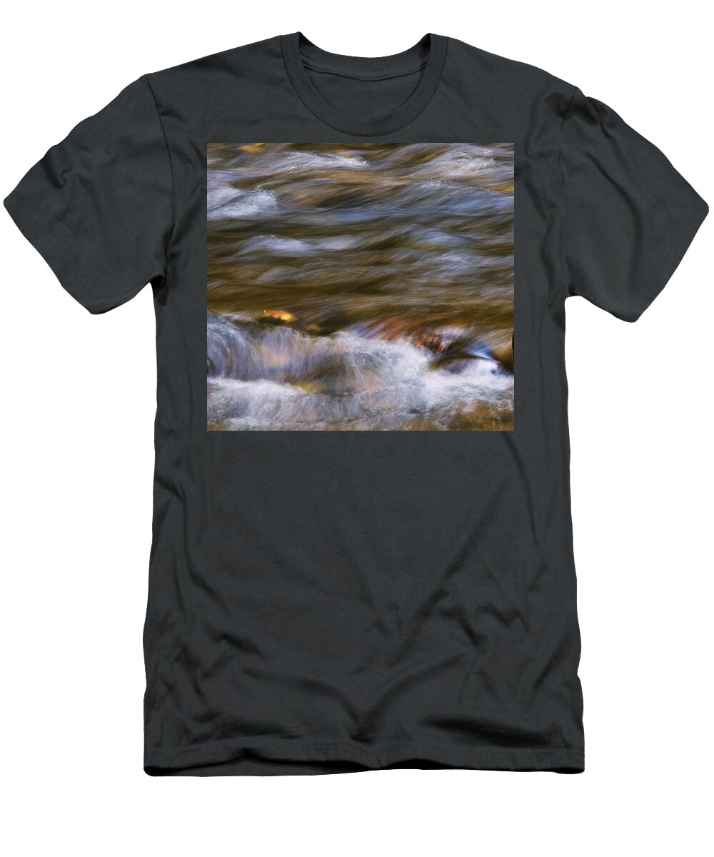 Abstract Photo T-Shirt featuring the photograph Liquid Motion by Steven Richardson