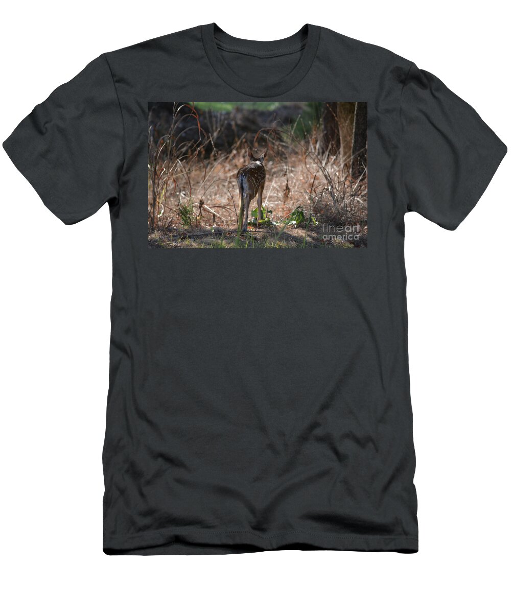 Bambi T-Shirt featuring the photograph Little One by Barb Dalton