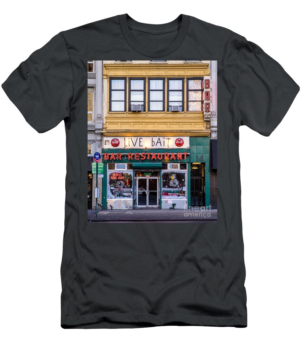 Live Bait Bar and Restaurant T-Shirt by Jerry Fornarotto - Fine