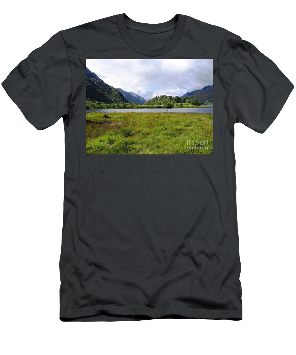 Scottish Highlands T-Shirt featuring the photograph Loch Shiel by Denise Railey