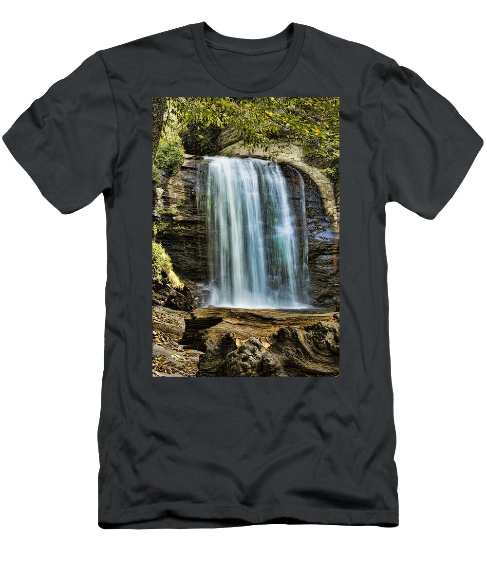 Looking Glass Falls T-Shirt featuring the photograph Looking Gass II by Steven Richardson