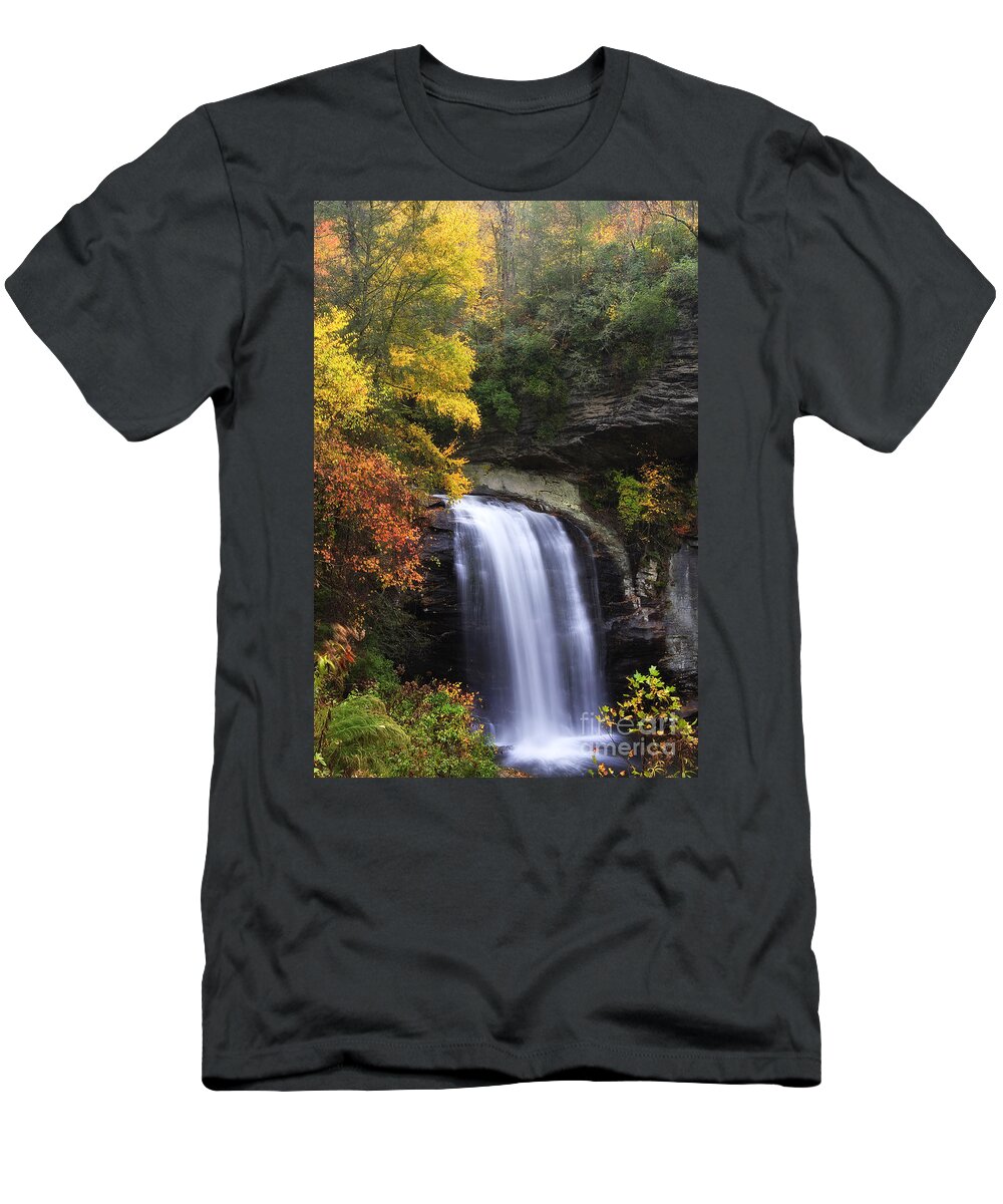 Looking Glass Falls T-Shirt featuring the photograph Looking Glass Falls in North Carolina by Jill Lang