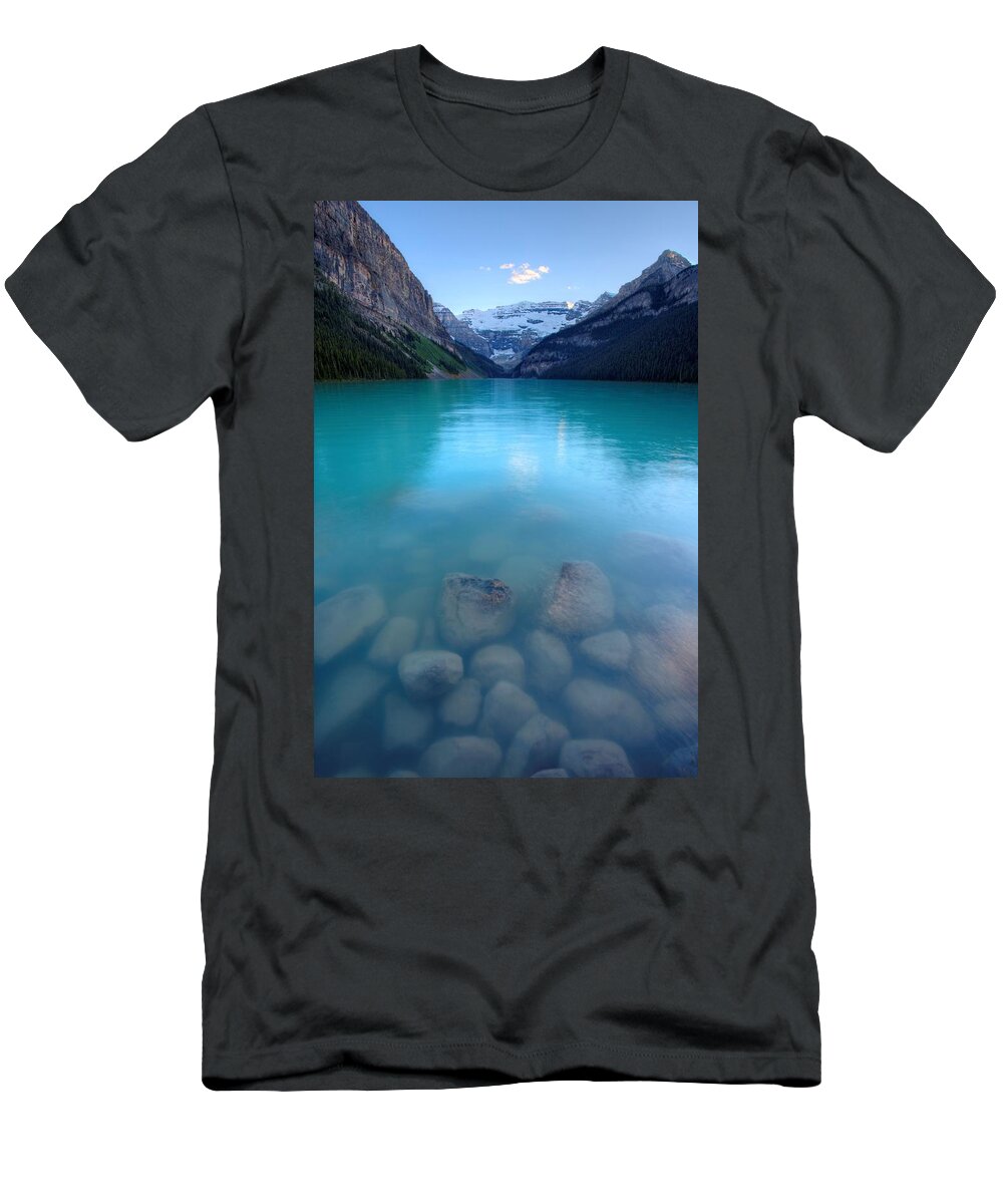 Banff T-Shirt featuring the photograph Louis with an E by David Andersen