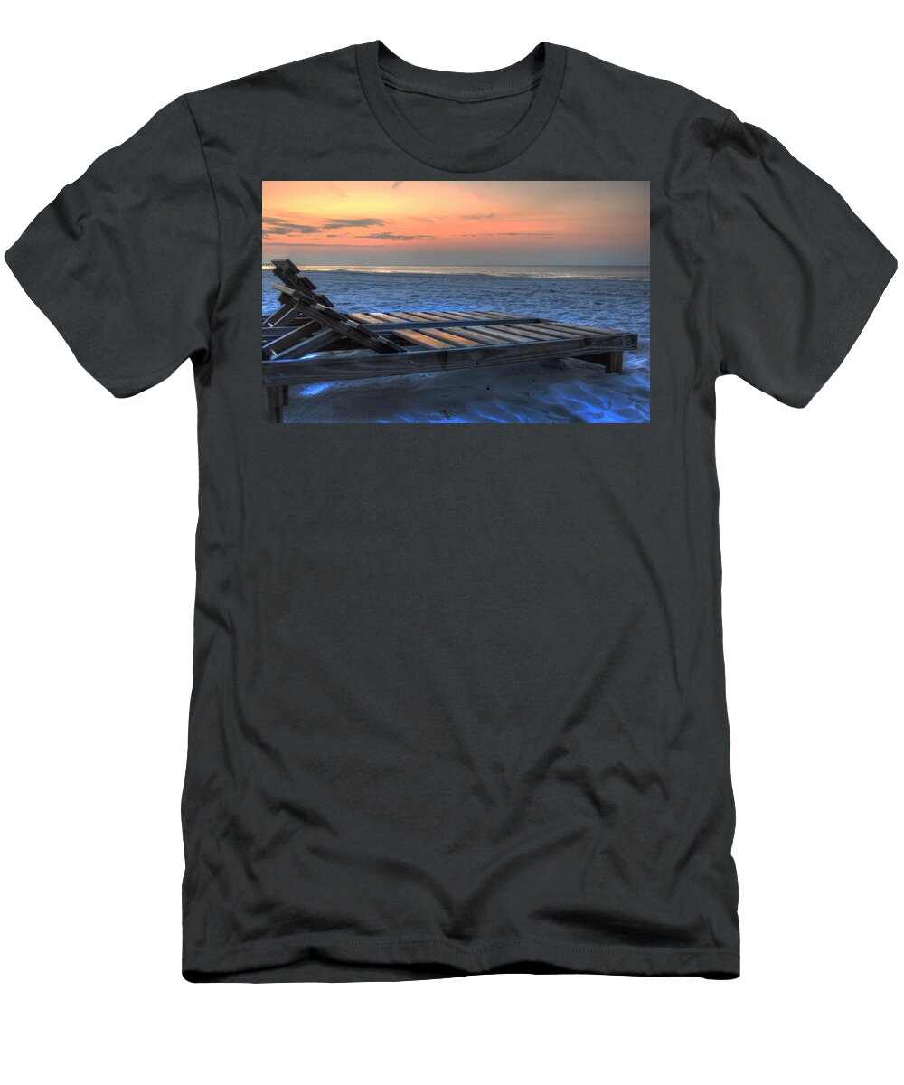 Alabama T-Shirt featuring the painting Lounge Closeup on Beach ... by Michael Thomas