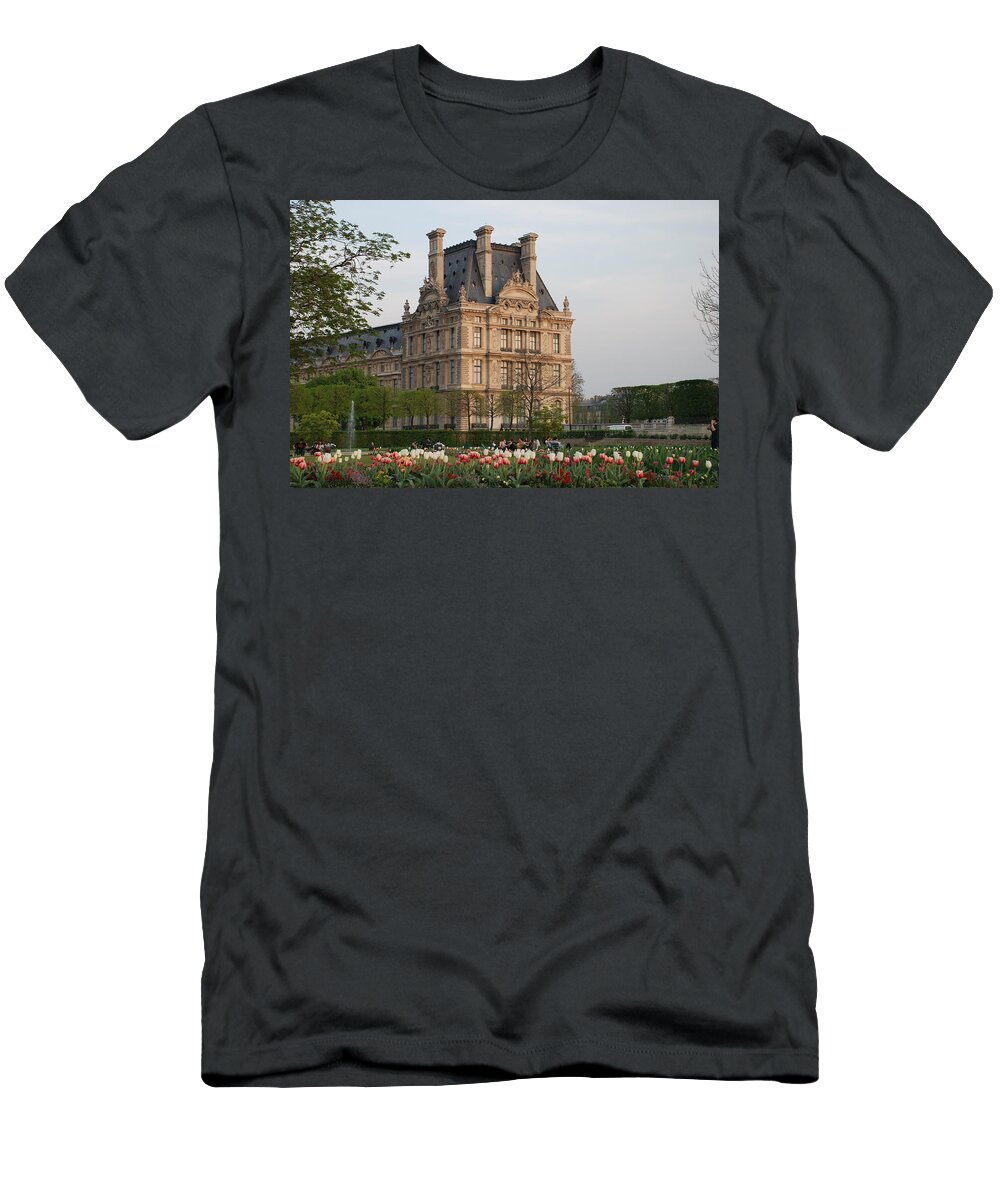 Louvre T-Shirt featuring the photograph Louvre Museum by Jennifer Ancker