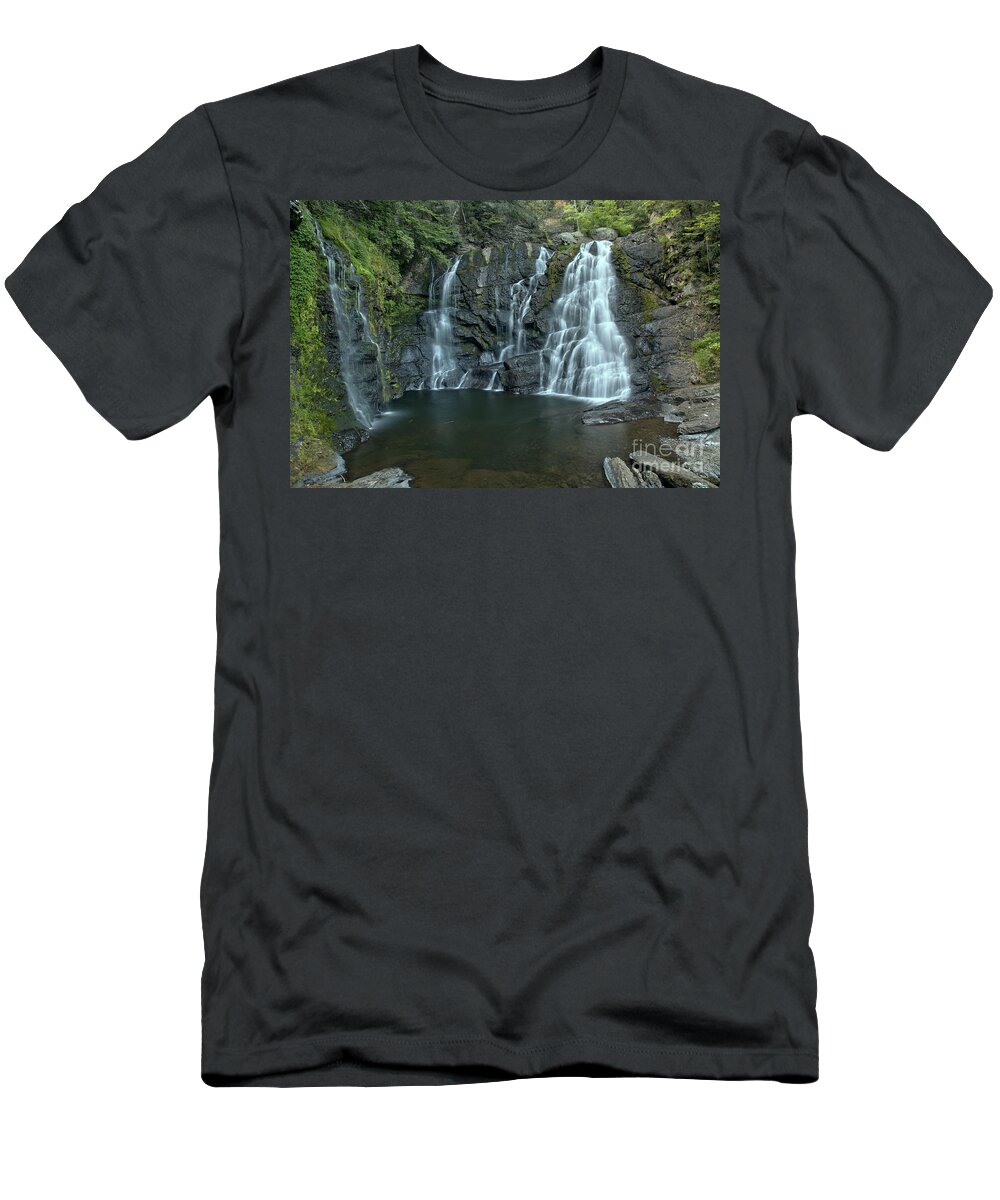 Raymondskill Falls T-Shirt featuring the photograph Lower Raymondskill Falls by Adam Jewell