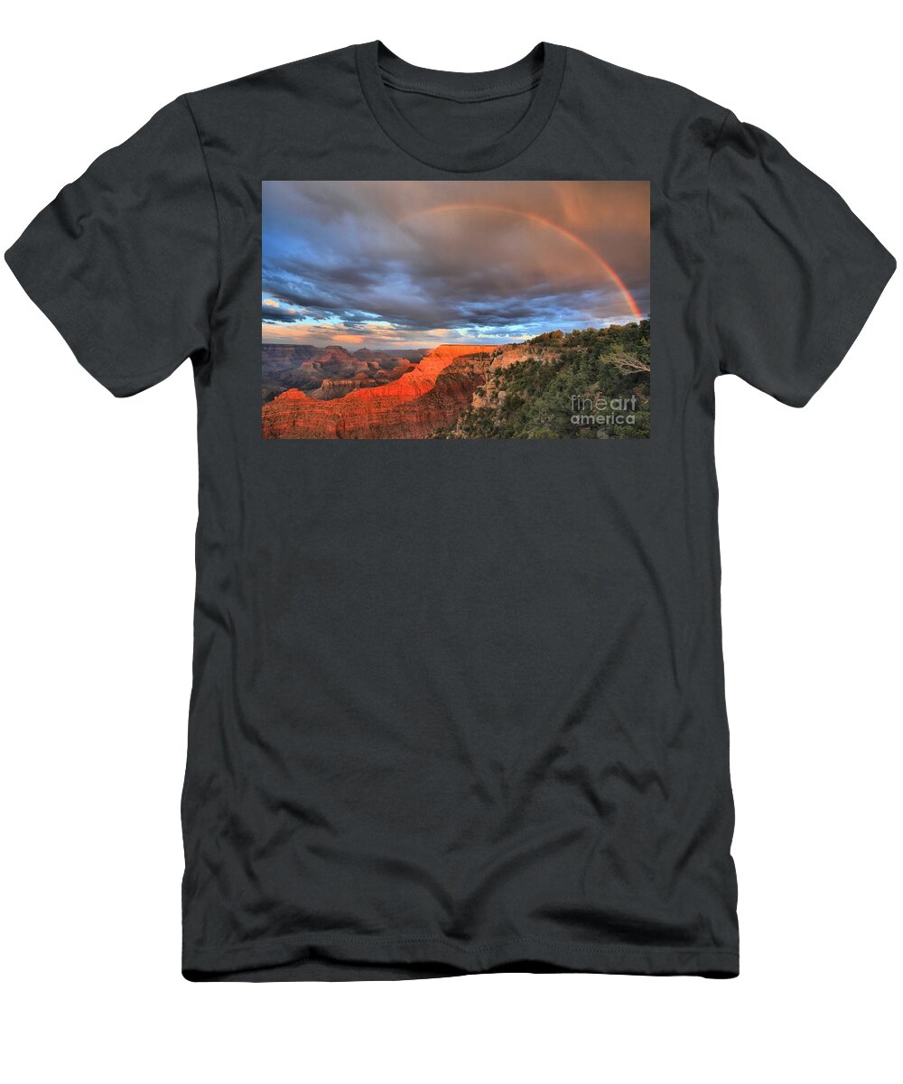 Mather Point T-Shirt featuring the photograph Lucky Charms At Grand Canyon by Adam Jewell