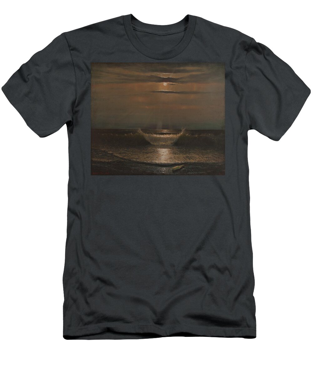 Seascape T-Shirt featuring the painting Lunar Apparition by Blue Sky