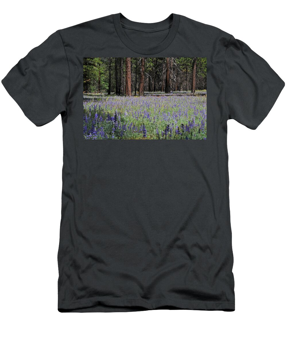 Lupines T-Shirt featuring the photograph Lupines in Yosemite Valley by Lynn Bauer