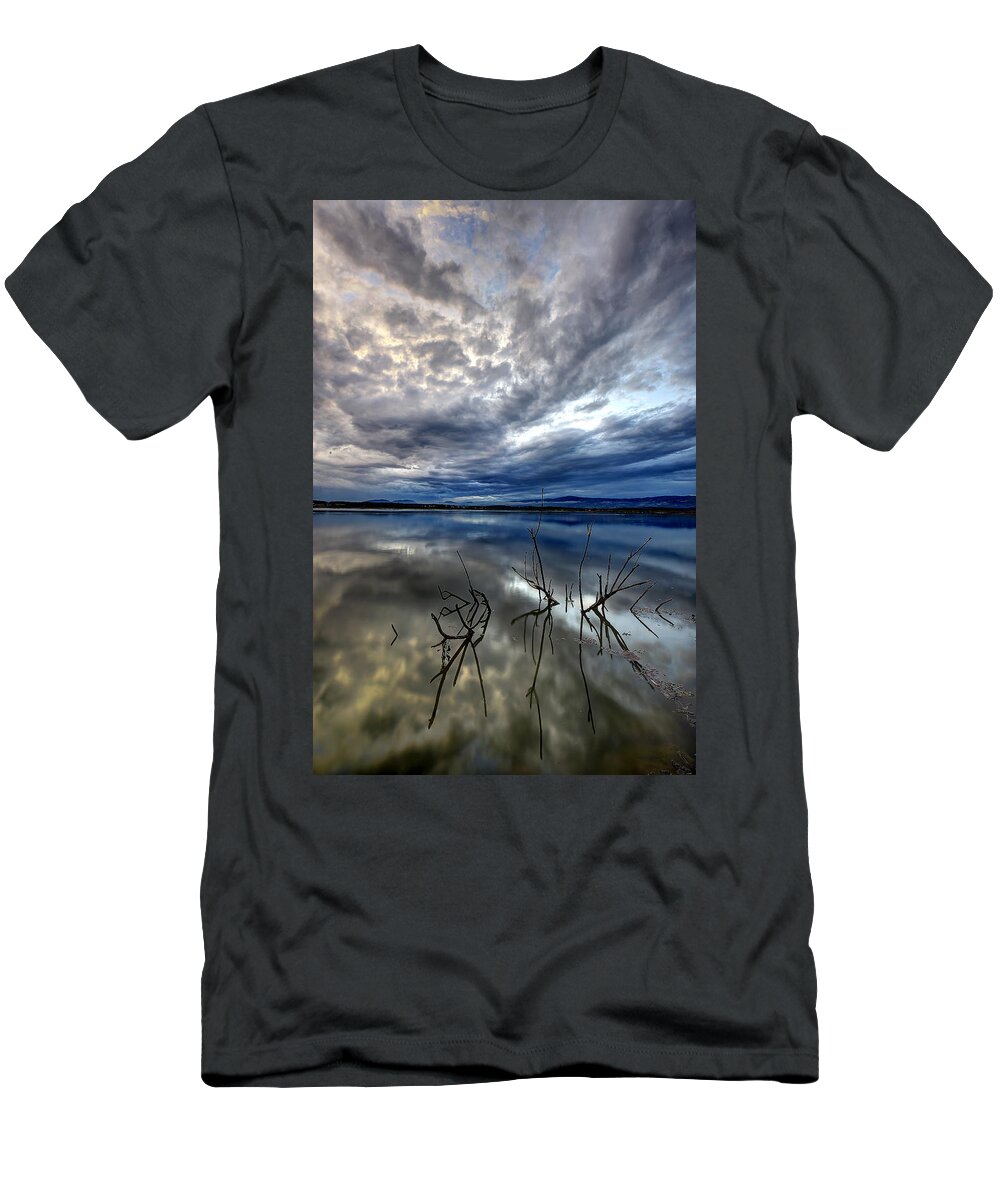Water T-Shirt featuring the photograph Magical lake - vertical by Ivan Slosar