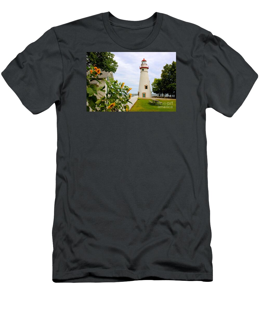 Photography T-Shirt featuring the photograph Marblehead Lighthouse by Alice Terrill